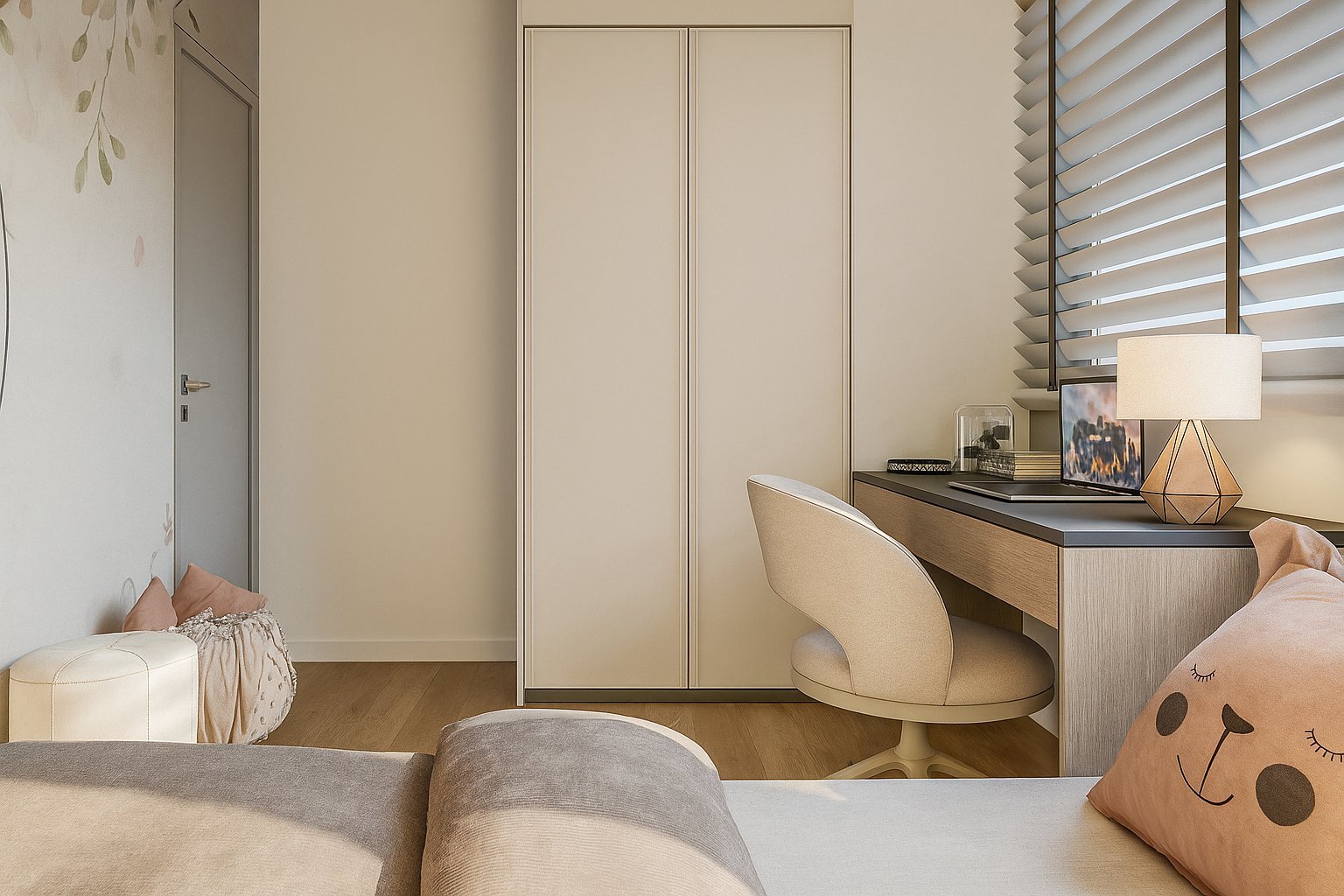 Interior arquitetônico contemporâneo